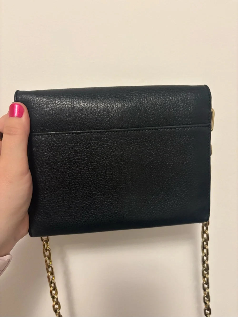 Tory Burch Mercer Black Leather Chain Crossbody Bag